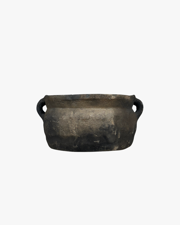 Rustic Char Handled Pot