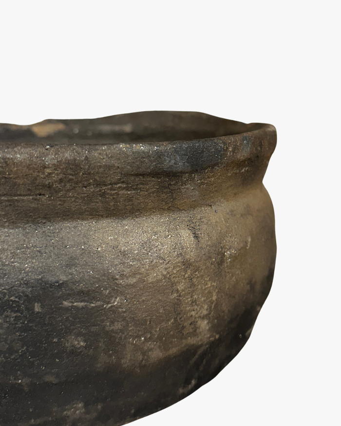 Rustic Char Handled Pot