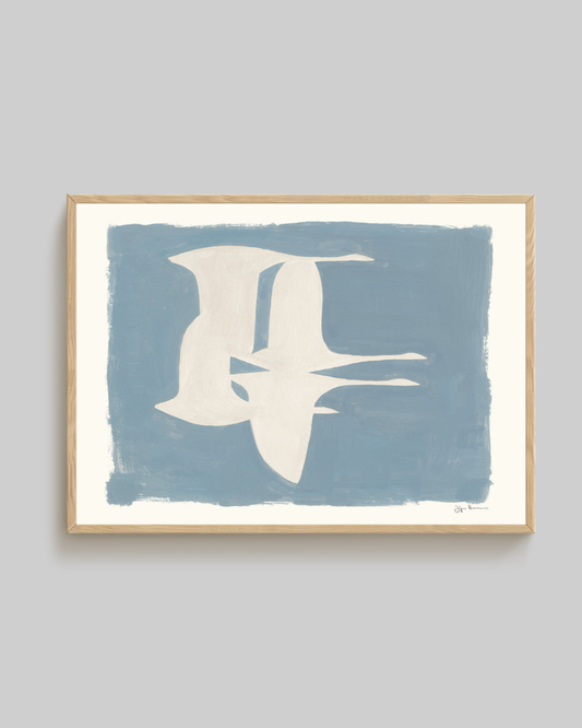 'A Ballet of Swans' Art Print