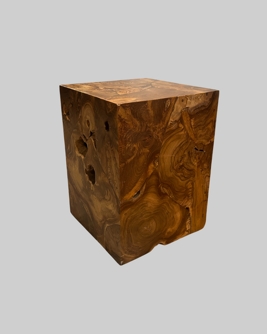 Goderich Teak Pillar Side Table