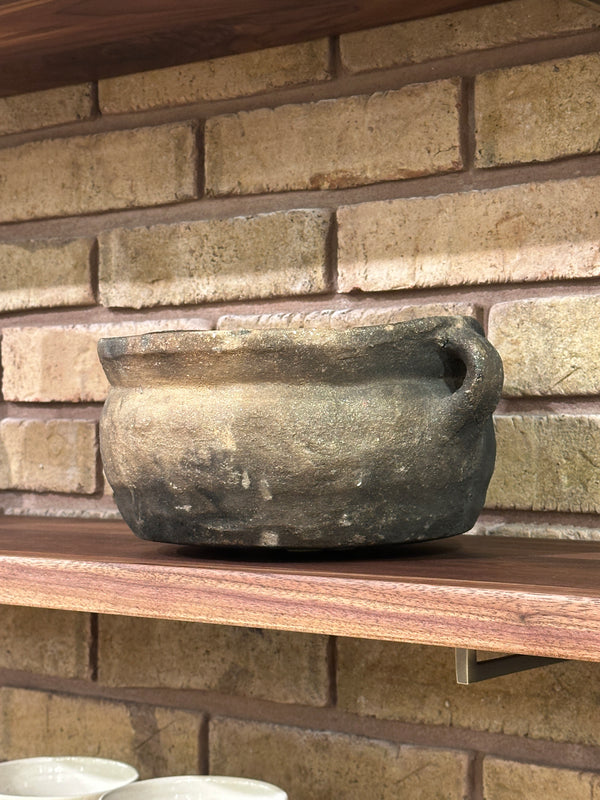 Rustic Char Handled Pot