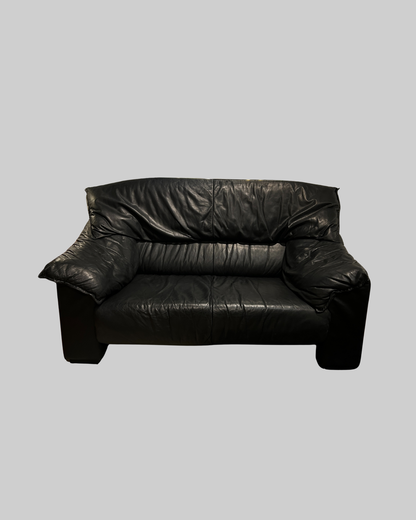 Frontier Leather Loveseat Sofa