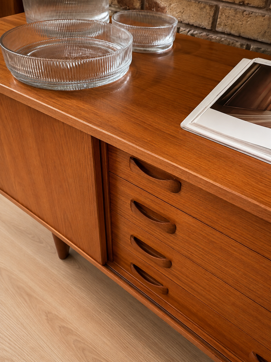 Mid-Century Teak Sideboard Credenza