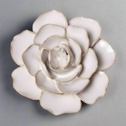 Coastal Ceramic Flower Ivory Ranunculus