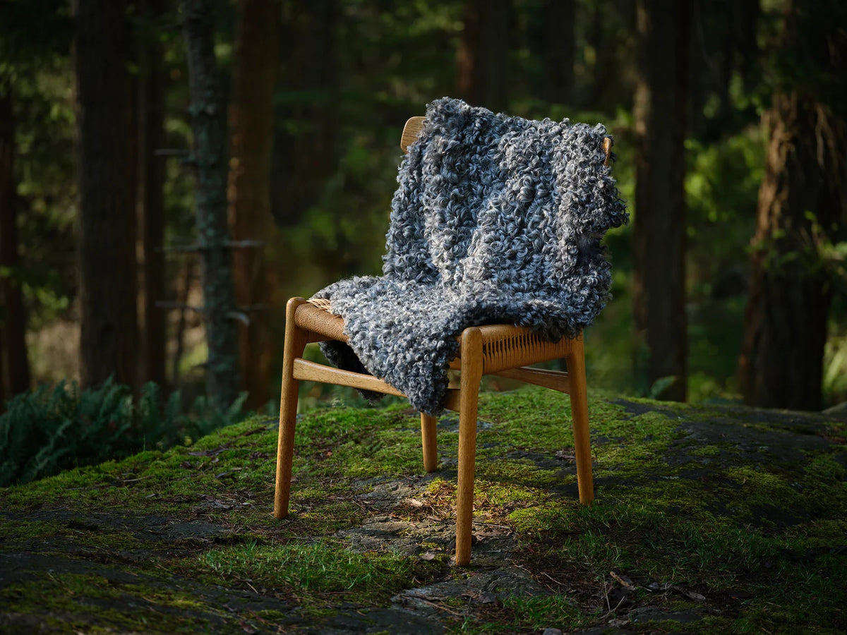 Gotland Long Wool Sheepskin, Grey