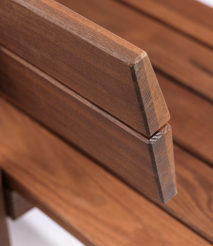 M16 Pine Bench With Backrest