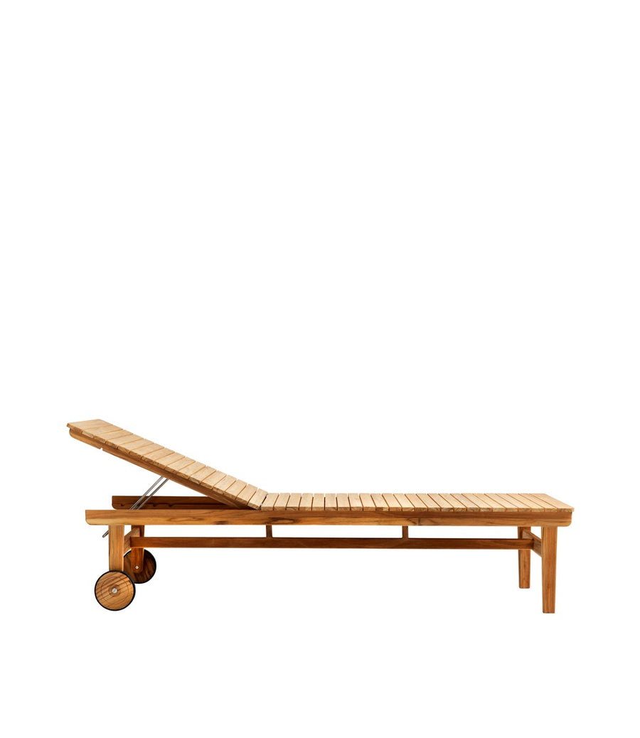 M8 Teak Sun Lounger