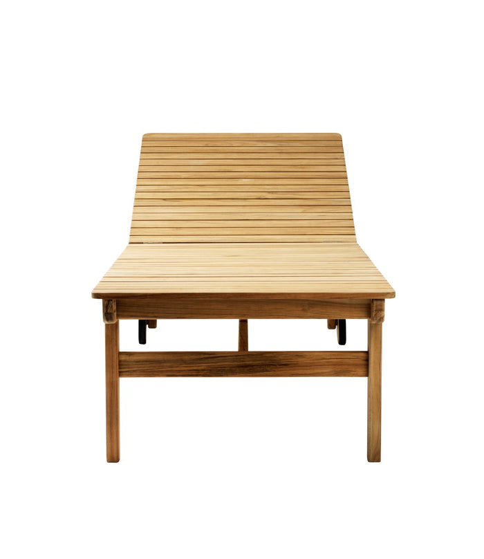 M8 Teak Sun Lounger