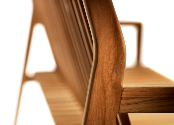 M11 Teak Garden Bench With Backrest