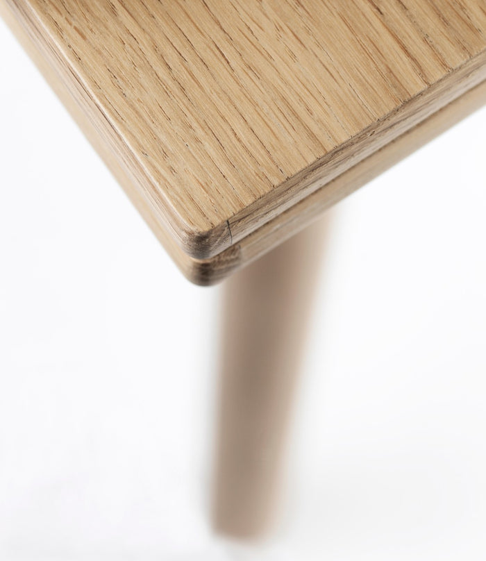 C35A Square Oak Dining Table