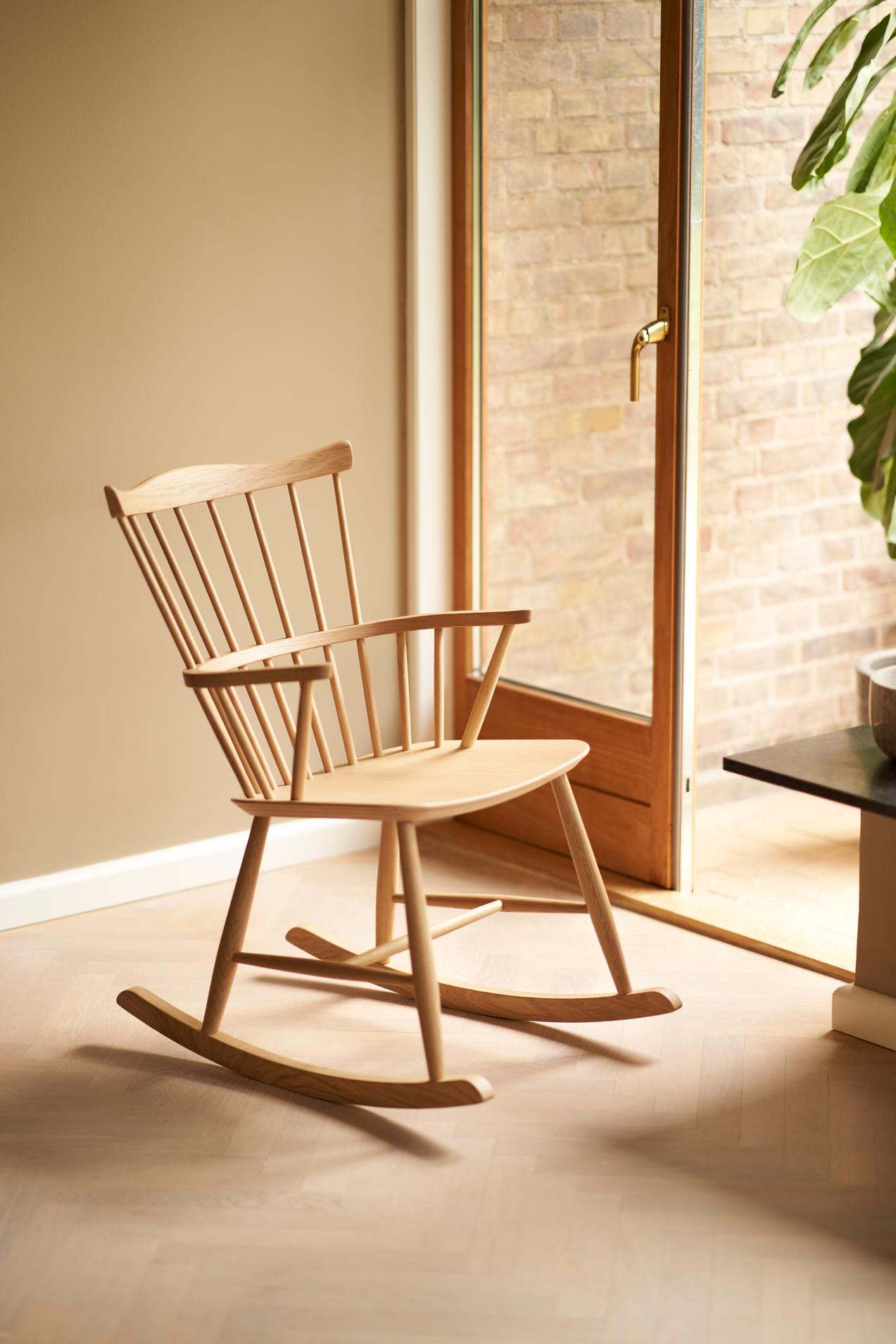 J52G Oak Rocking Chair