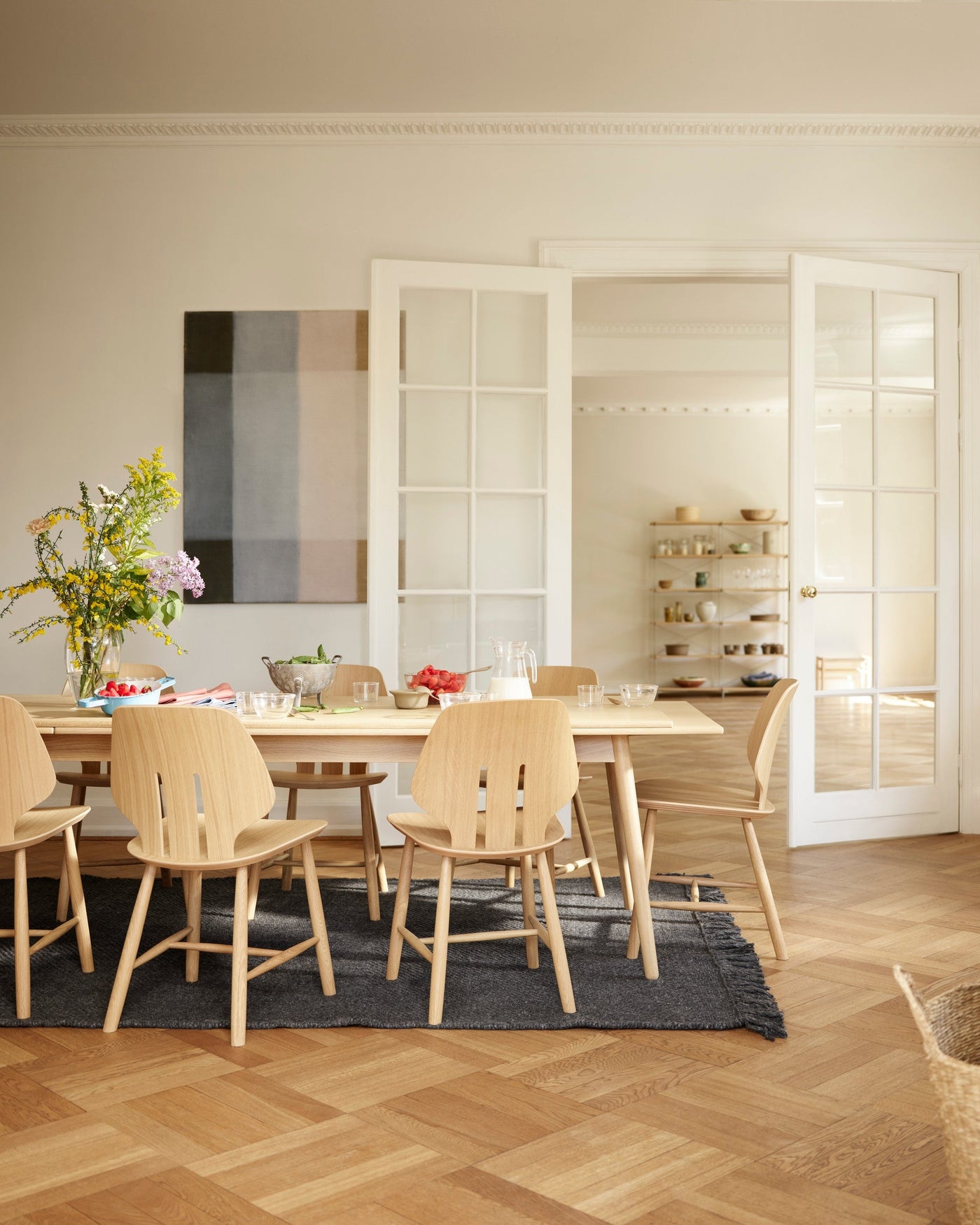 C35B/C Oak Rectengular Dining Table