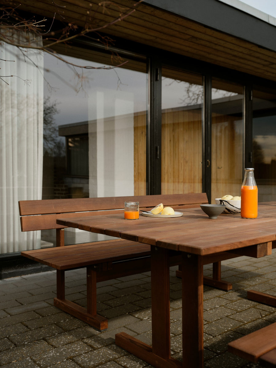 M16 Pine Bench With Backrest