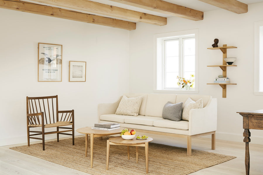 L43 Oak 3-Seat Sofa