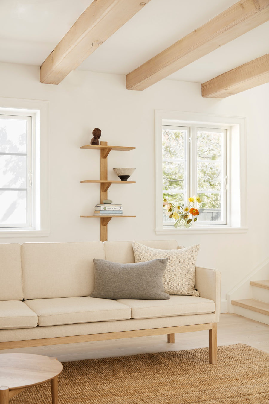 L43 Oak 3-Seat Sofa
