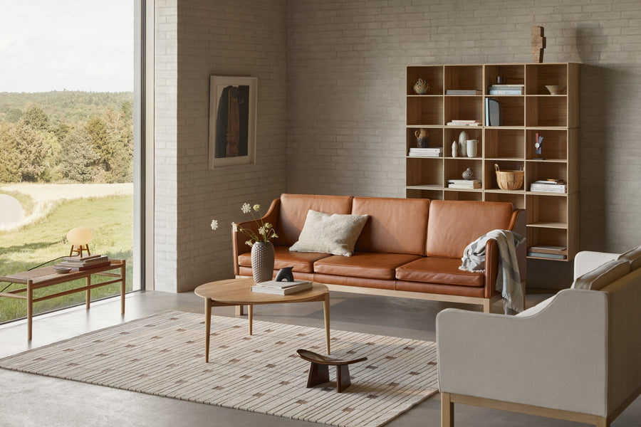 L43 Oak 3-Seat Sofa