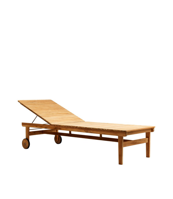M8 Teak Sun Lounger