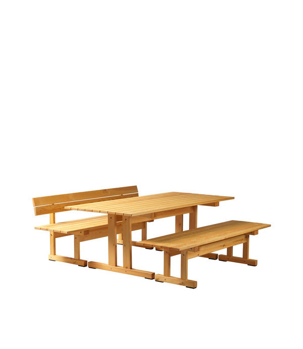 M16 Pine Bench With Backrest