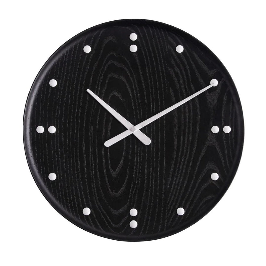 Ash Black Wall Clock by Finn Juhl
