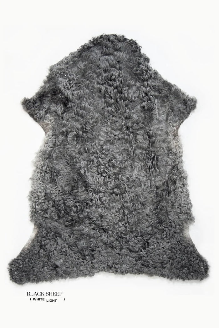 Gotland Long Wool Sheepskin, Grey