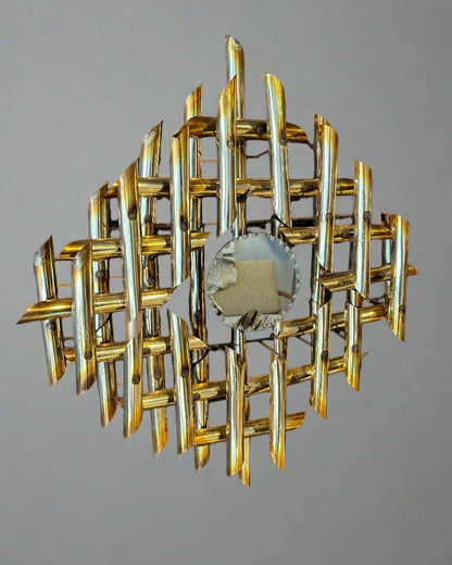 Solaris Brass Wall Sculpture