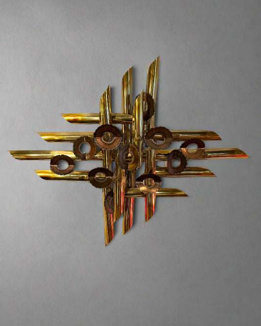 Ferro Glow Brutalist Wall Sculpture