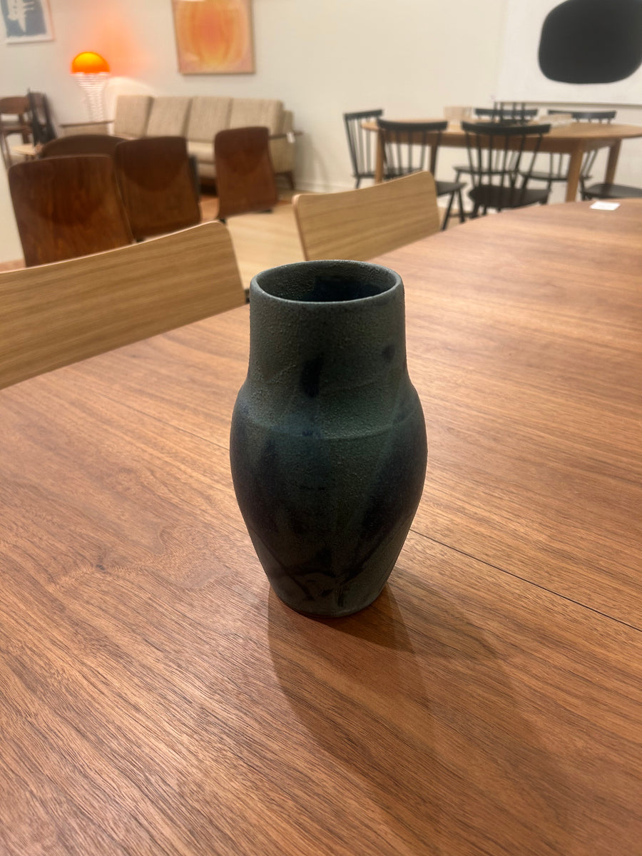 Slate Blue Textured Vase