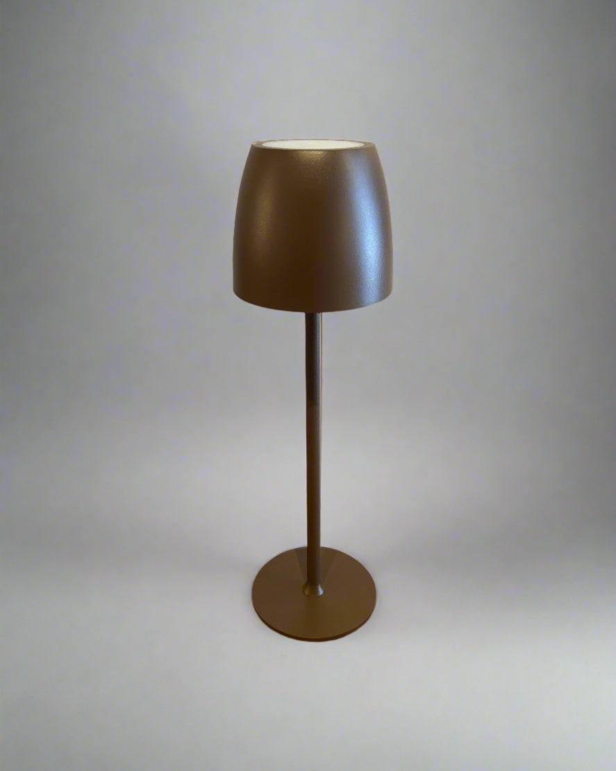 Espresso Mushroom Table Lamp