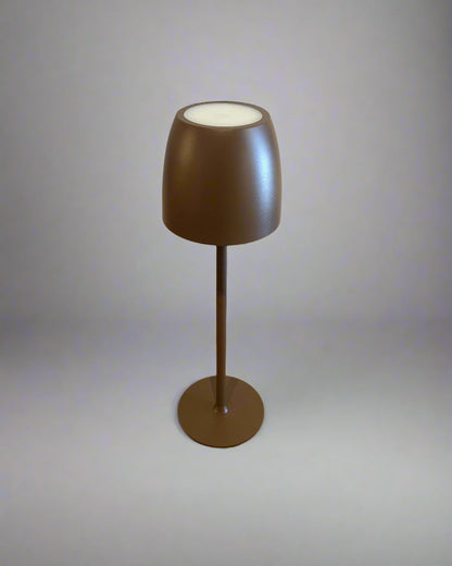 Espresso Mushroom Table Lamp