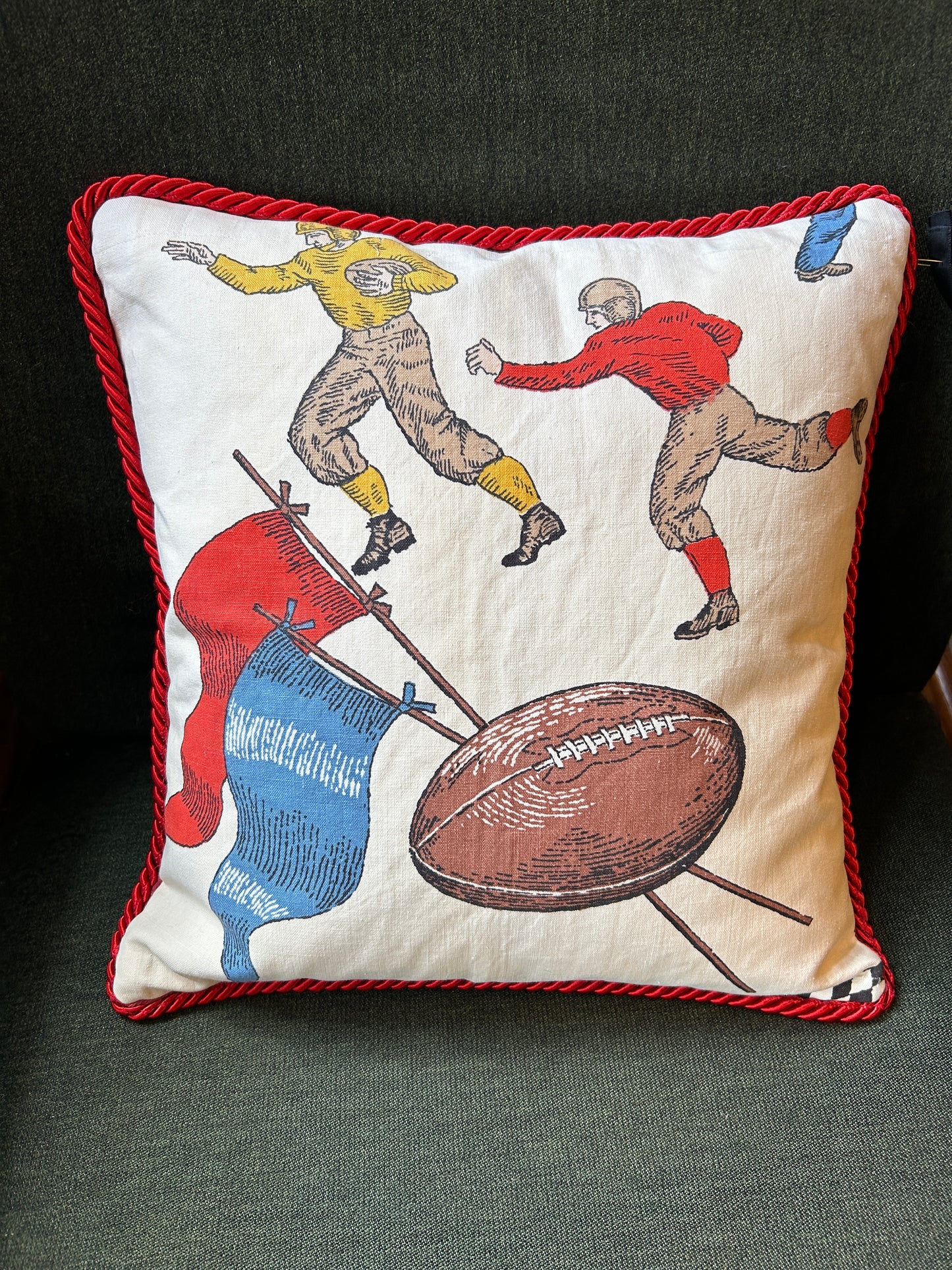 Coussin de football vintage Manchester