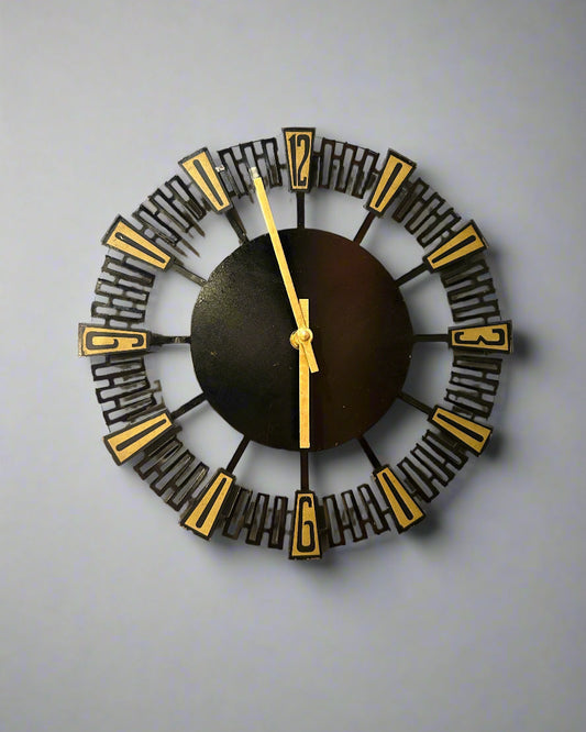 Kienzle Germany Metal Sun Ray Wall Clock