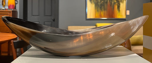 Horn Dark Oval Vessel