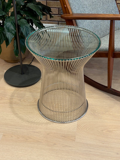 Barred Glass Side Table