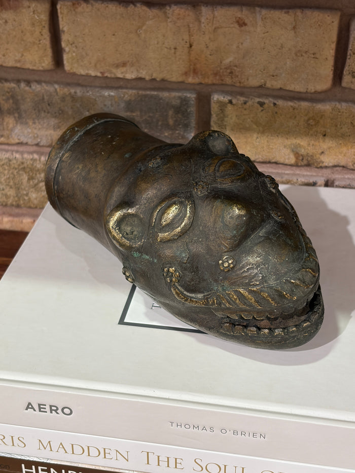 Cast Brass Dragon Head