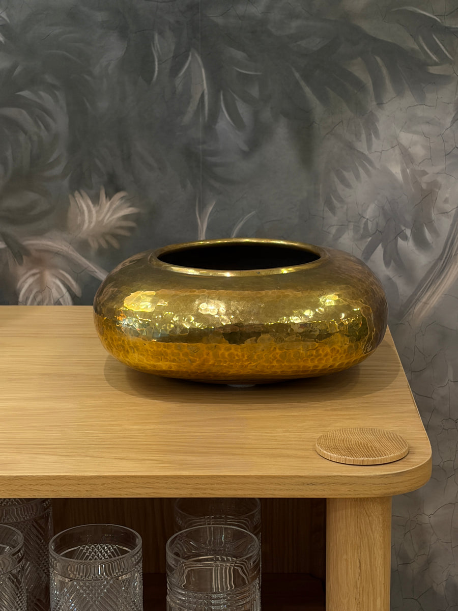 Hammered Brass Pillow Bowl