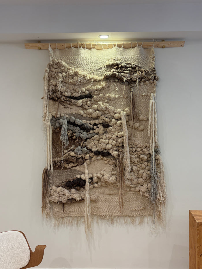 Boho Wool Cream Tapestry