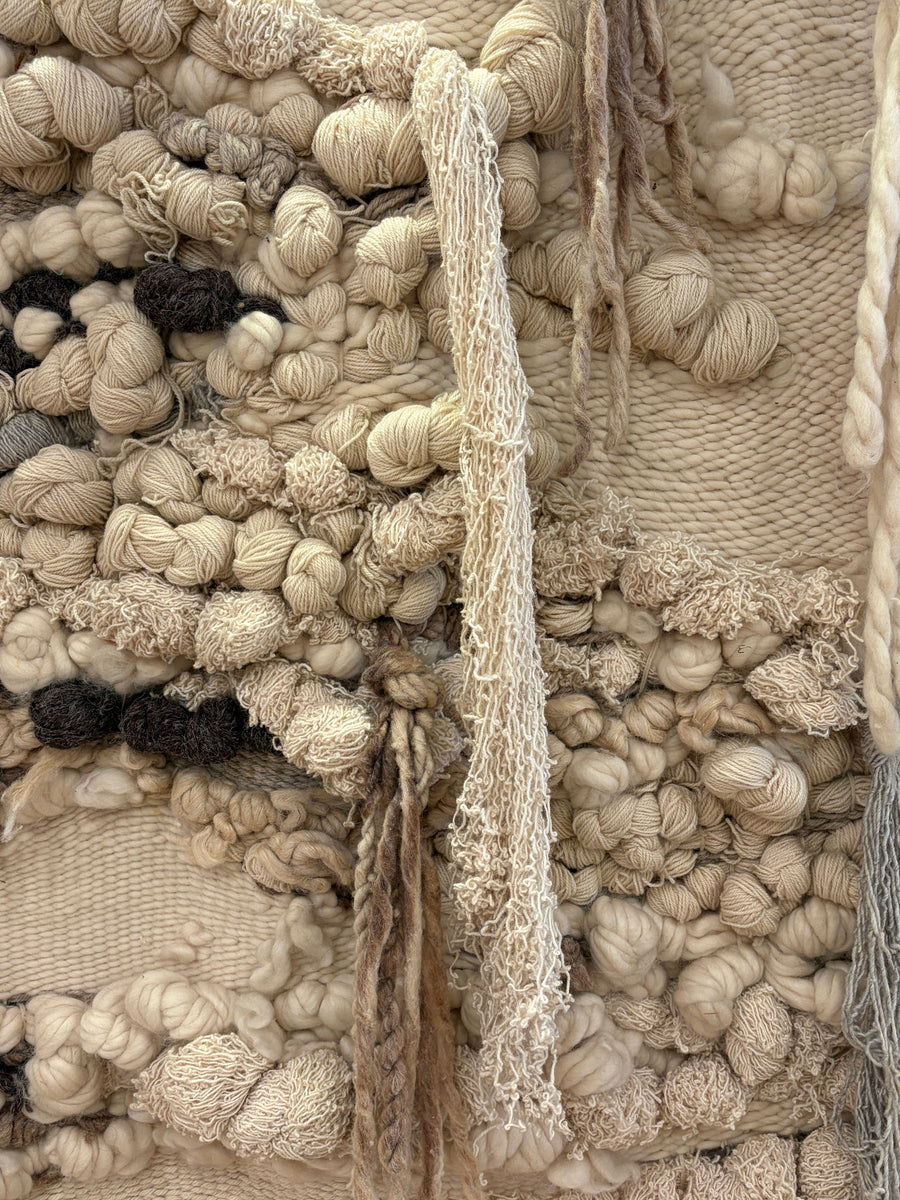 Boho Wool Cream Tapestry