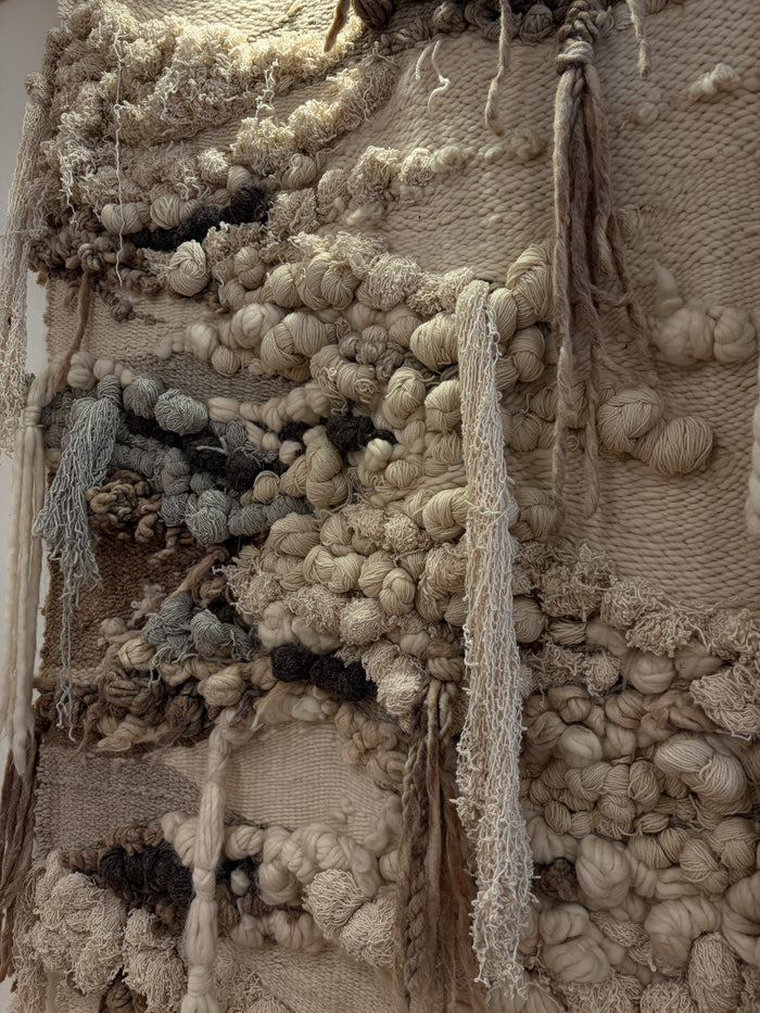 Boho Wool Cream Tapestry