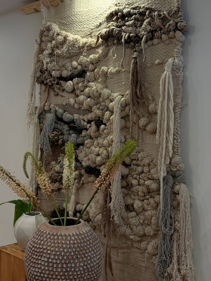 Boho Wool Cream Tapestry