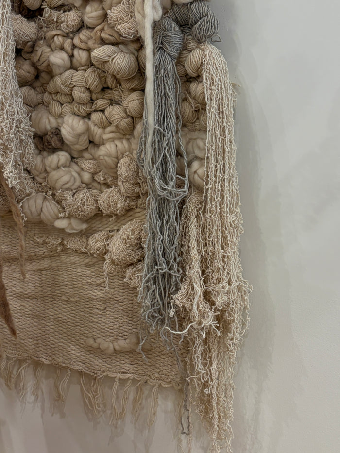 Boho Wool Cream Tapestry