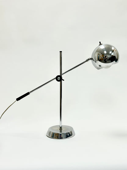 Verner Chrome Eyeball Desk Lamp