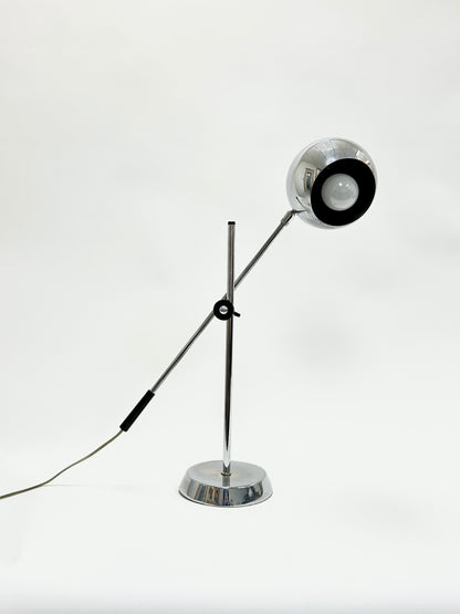 Verner Chrome Eyeball Desk Lamp