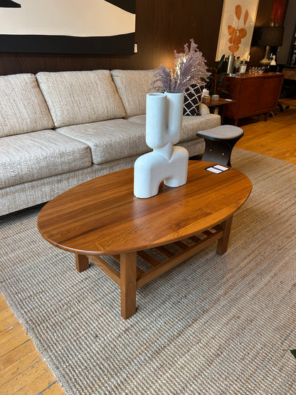 Haslev Oval Teak Coffee Table