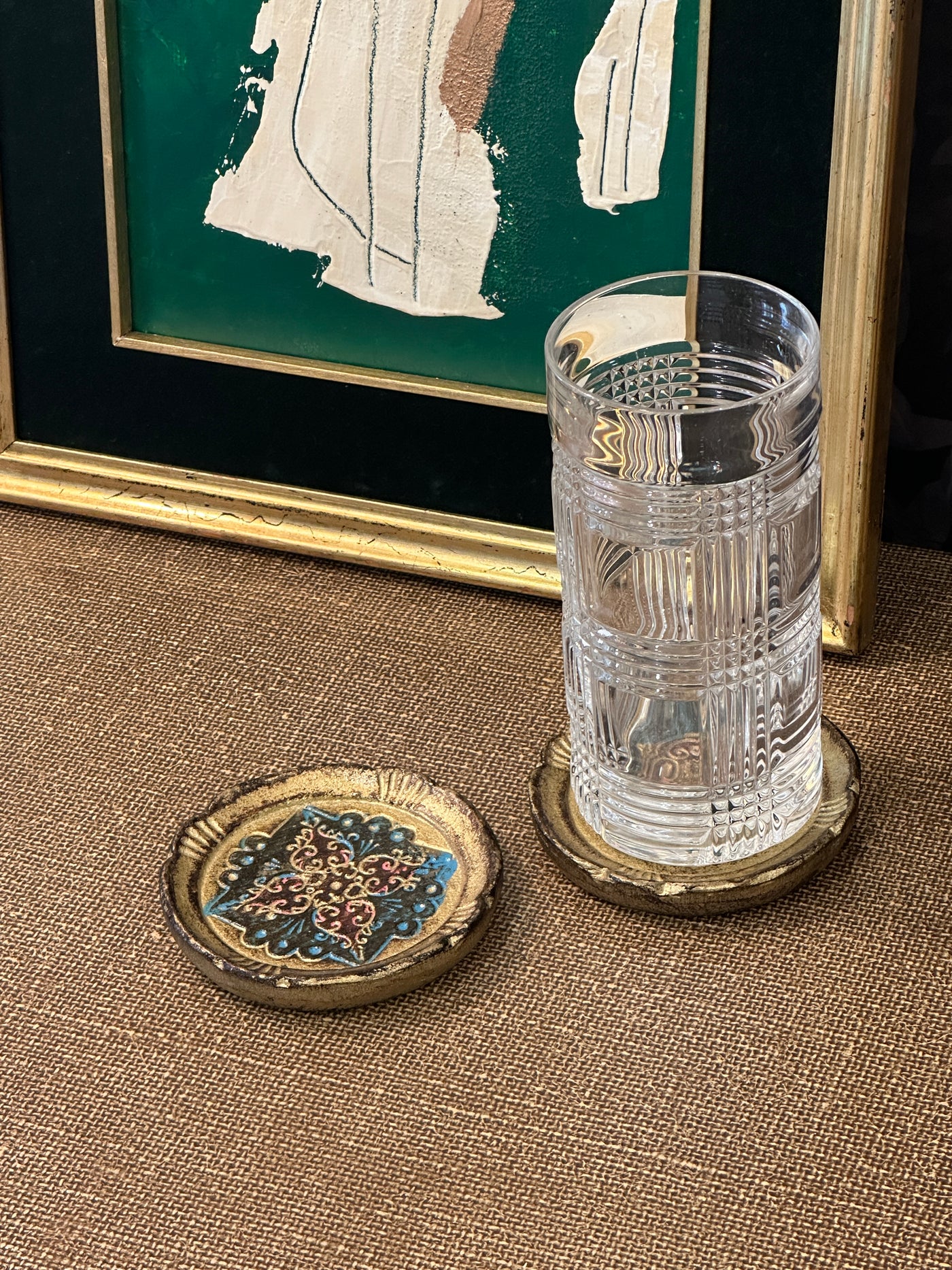 Vintage Florentine Gilt Wood Coasters