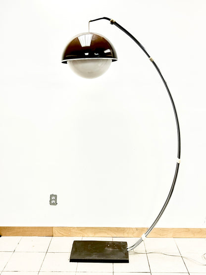 Arco Lucite Chrome Floor Lamp