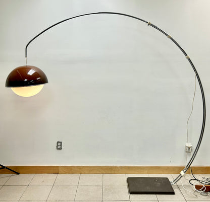 Arco Lucite Chrome Floor Lamp