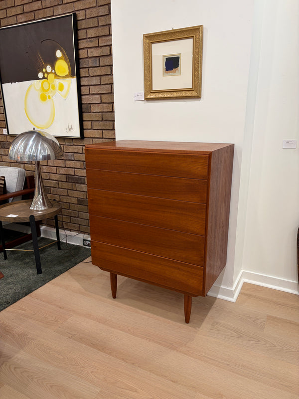 Collins Teak Tallboy Dresser
