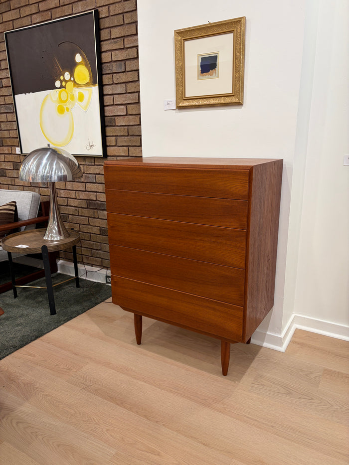Collins Teak Tallboy Dresser