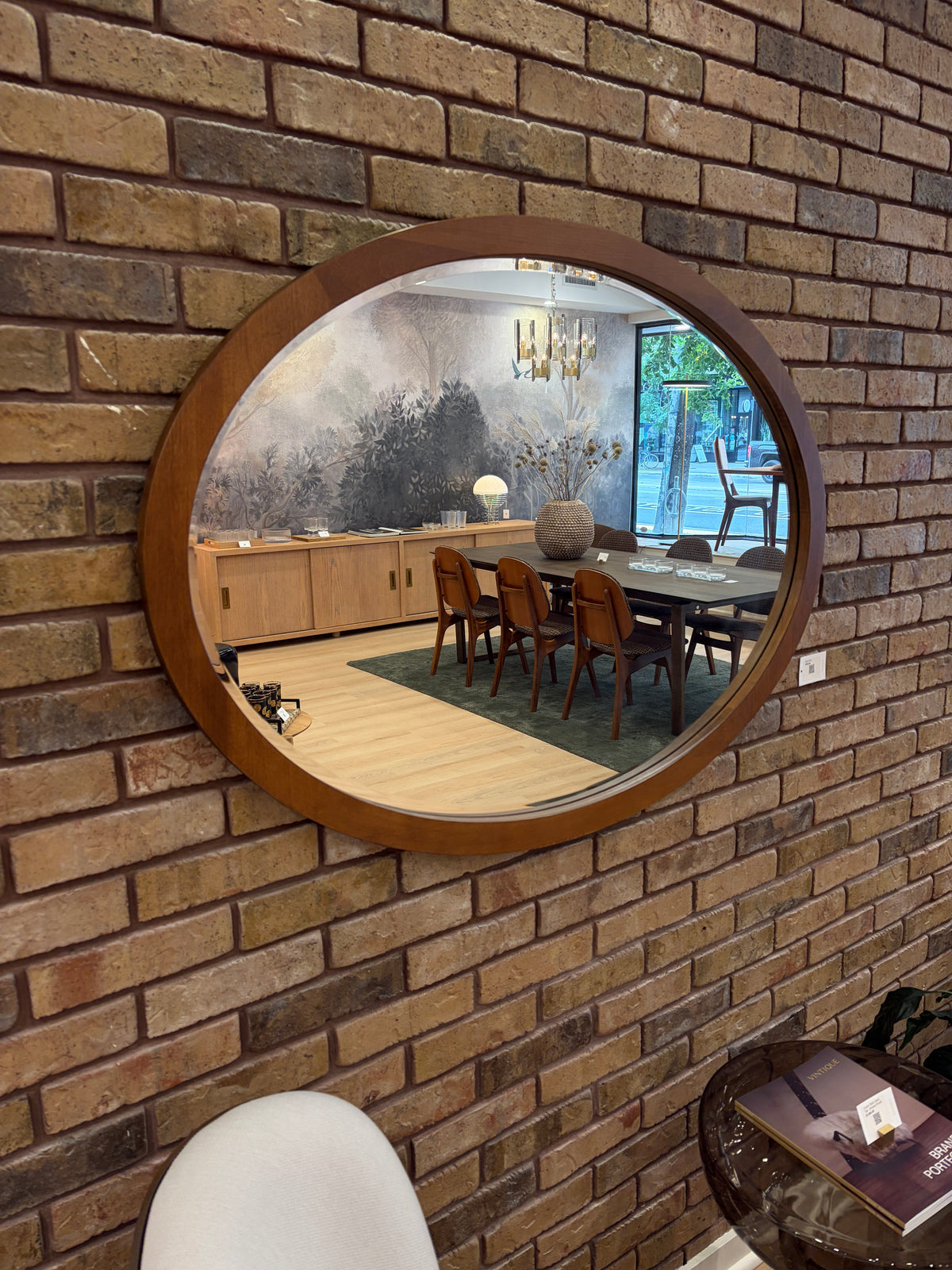 Vera Oval Oak Mirror