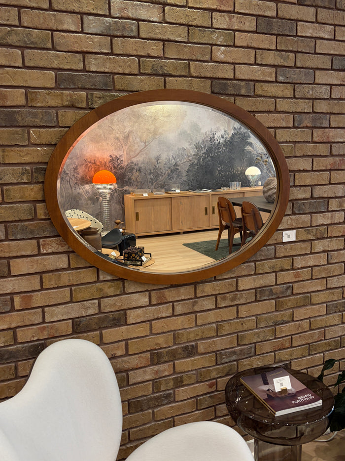 Vera Oval Oak Mirror